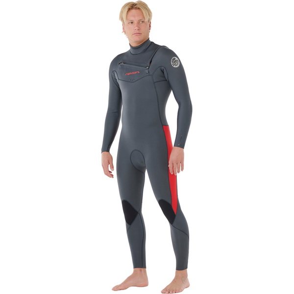 2026 Rip Curl Hombres Dawn Patrol Pro 3/2mm Chest Zip Neopreno 16XMFS - Red